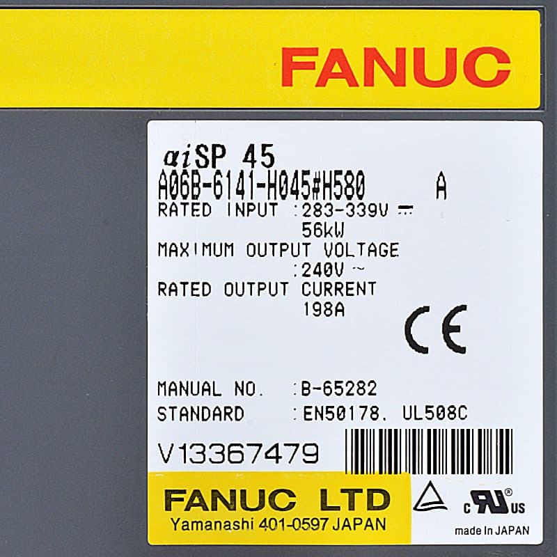A06B-6141-H045 FANUC A06B-6141-H045 Servo Amplifier / Drive - View 3 | CNC Spare Part