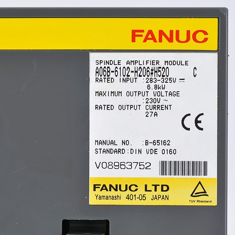 A06B-6102-H206#H520 FANUC A06B-6102-H206#H520 Servo Amplifier / Drive - View 4 | CNC Spare Part