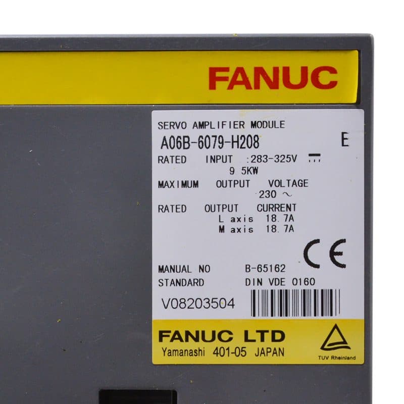 A06B-6079-H208 FANUC A06B-6079-H208 Servo Amplifier / Drive - View 4 | CNC Spare Part
