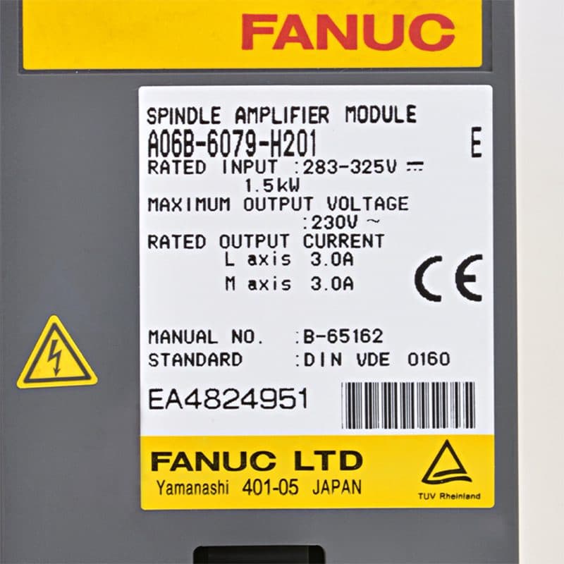 A06B-6079-H201 FANUC A06B-6079-H201 Servo Amplifier / Drive - View 4 | CNC Spare Part