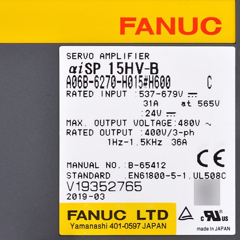 A06B-6270-H015 FANUC A06B-6270-H015 Servo Amplifier / Drive - View 3 | CNC Spare Part