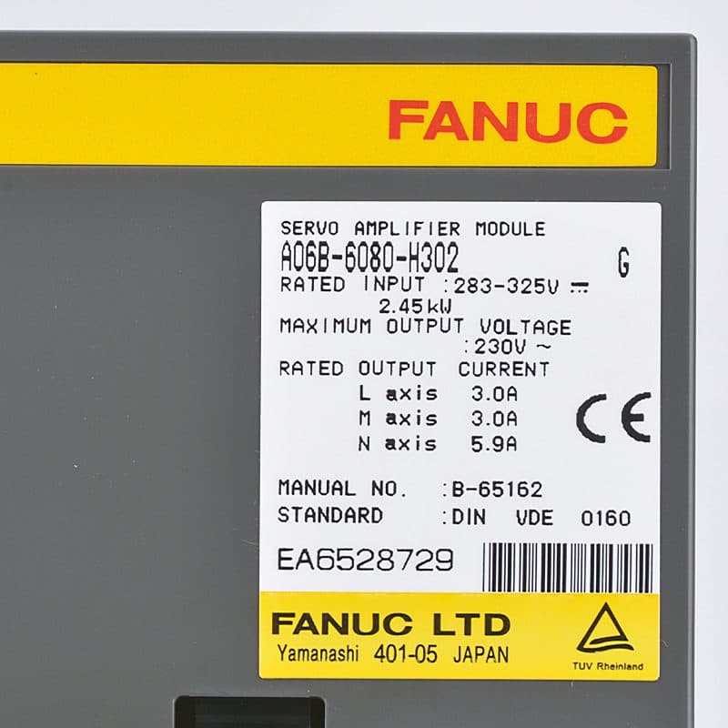 A06B-6080-H302 FANUC A06B-6080-H302 Servo Amplifier / Drive - View 4 | CNC Spare Part