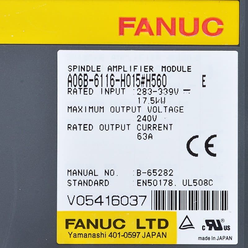 FANUC A06B-6116-H015 Servo Amplifier / Drive - A06B-6116-H015 | Professional FANUC Servo Amplifier / Drive Part | In Stock at Vibocnc
