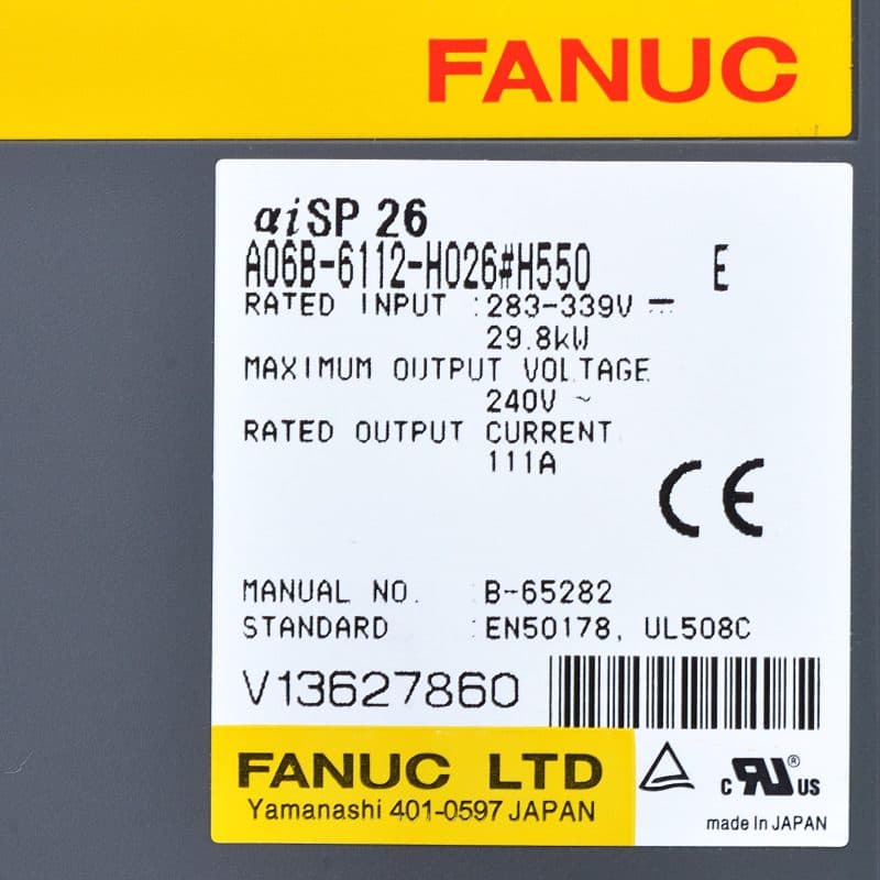 FANUC A06B-6112-H026 Servo Amplifier / Drive - A06B-6112-H026 | Professional FANUC Servo Amplifier / Drive Part | In Stock at Vibocnc