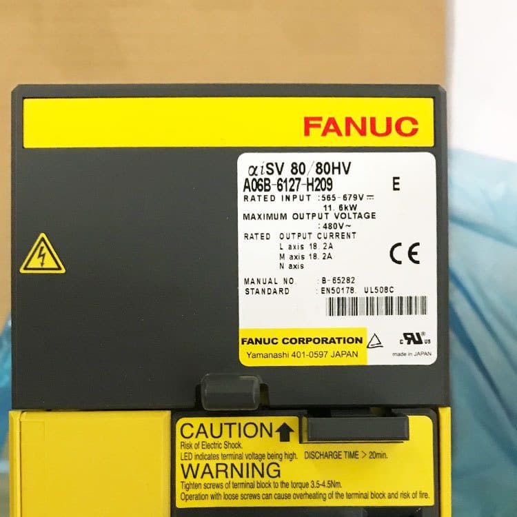 A06B-6127-H209 FANUC A06B-6127-H209 Servo Amplifier / Drive - Detail View | FANUC Servo Amplifier / Drive