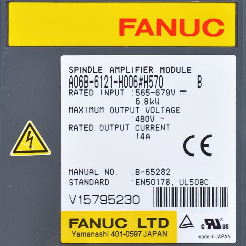 A06B-6121-H006 FANUC A06B-6121-H006 Servo Amplifier / Drive - View 3 | CNC Spare Part