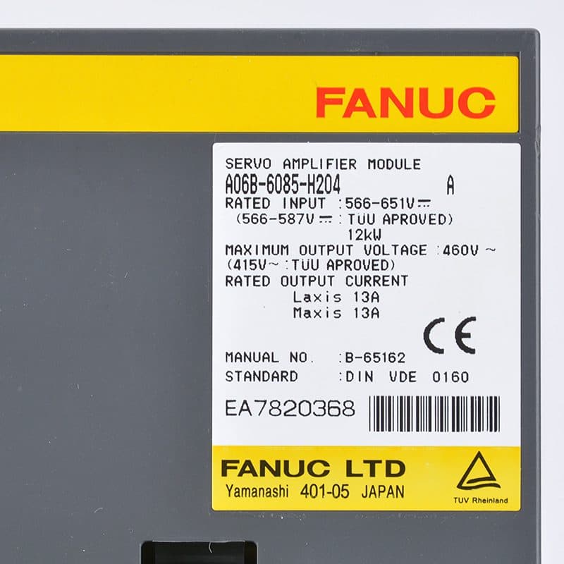 A06B-6085-H204 FANUC A06B-6085-H204 Servo Amplifier / Drive - View 5 | CNC Spare Part