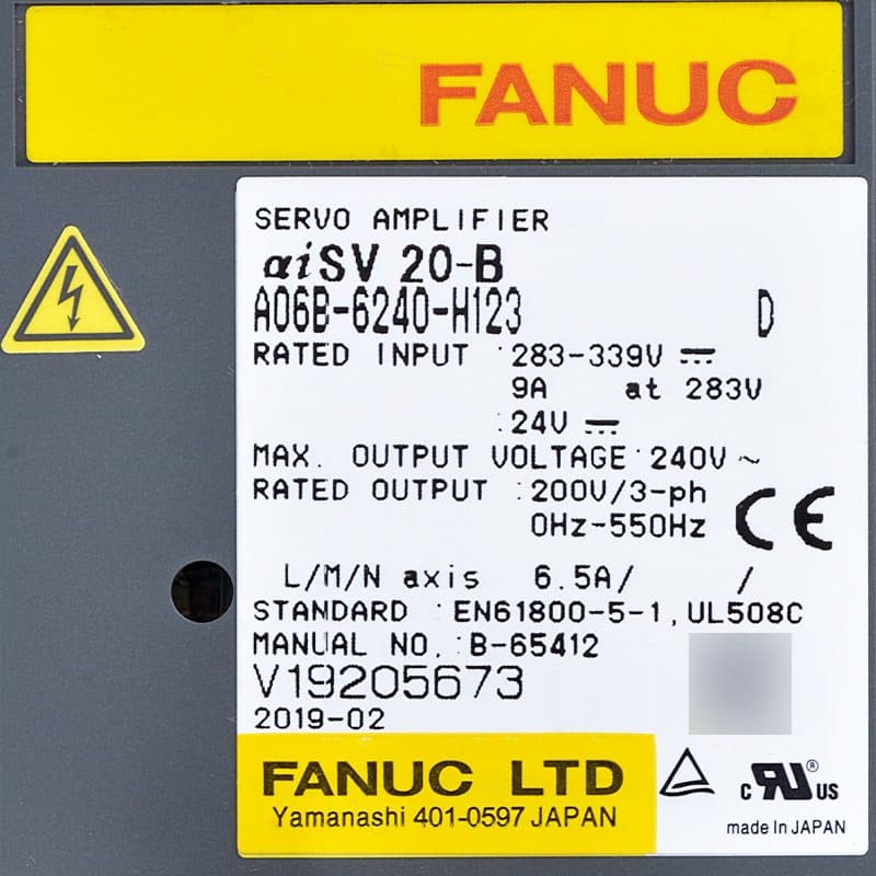 A06B-6240-H123 FANUC A06B-6240-H123 Servo Amplifier / Drive - View 5 | CNC Spare Part