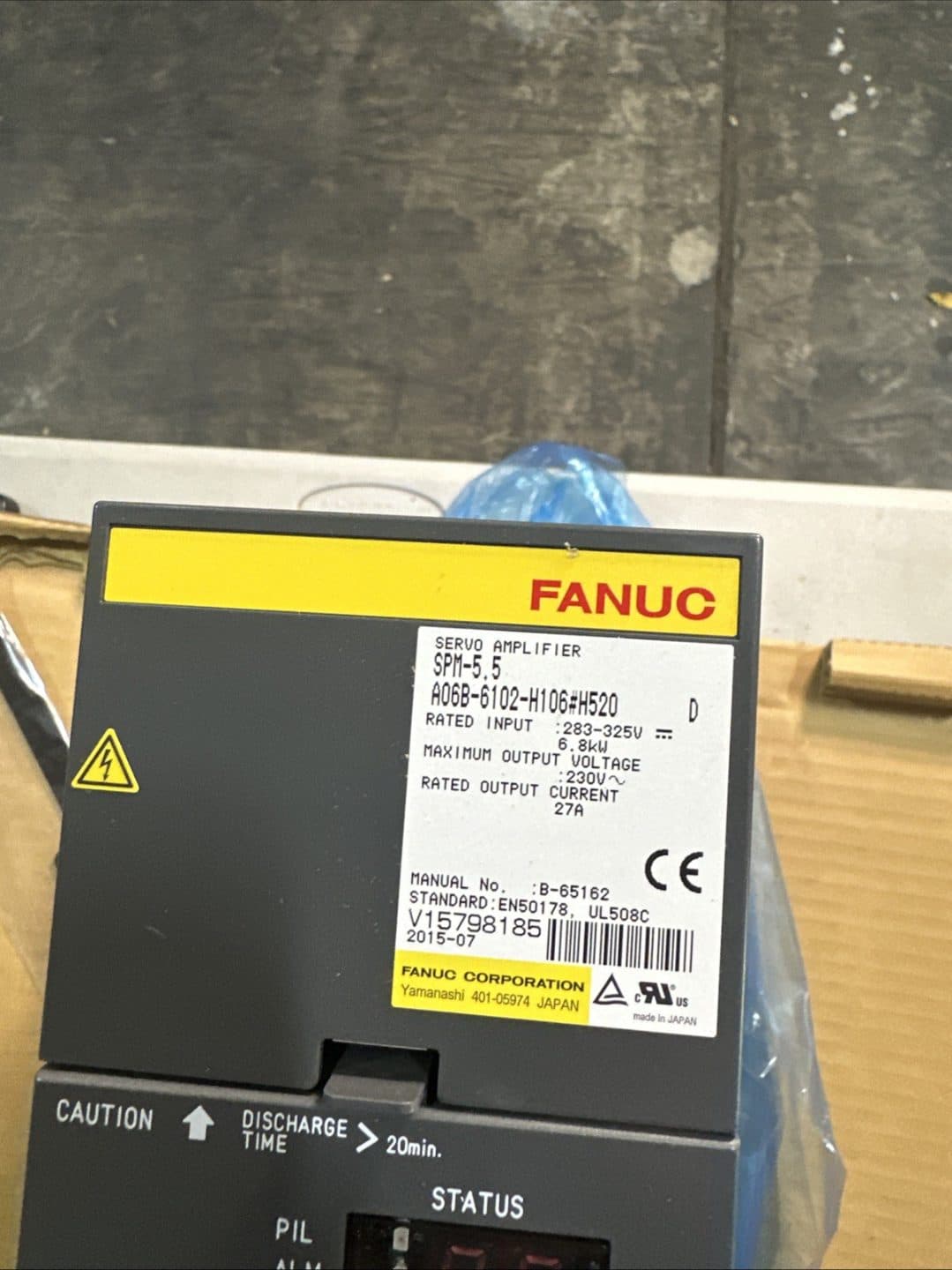 A06B-6102-H106#H520 FANUC A06B-6102-H106#H520 Servo Amplifier / Drive - Detail View | FANUC Servo Amplifier / Drive