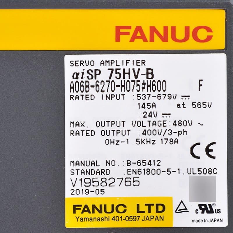 A06B-6270-H075 FANUC A06B-6270-H075 Servo Amplifier / Drive - View 4 | CNC Spare Part