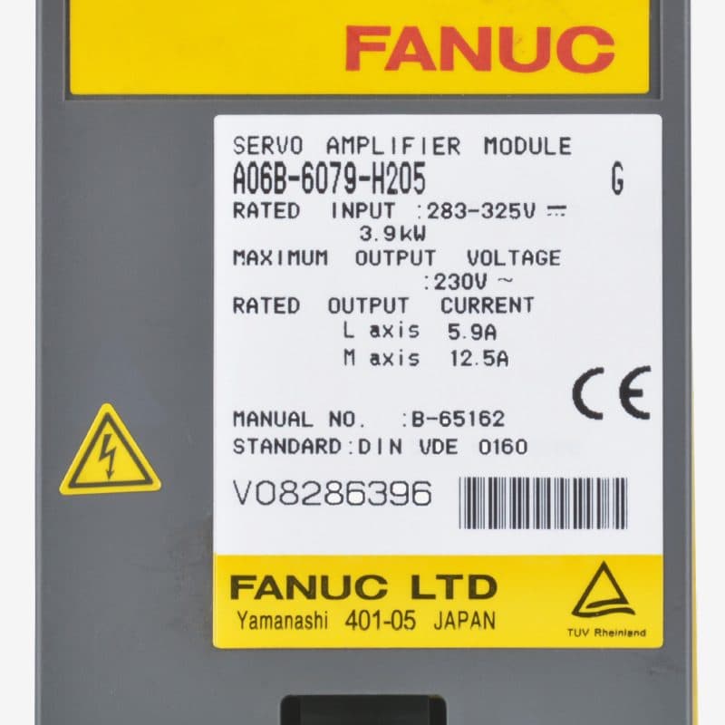 A06B-6079-H205 FANUC A06B-6079-H205 Servo Amplifier / Drive - Detail View | FANUC Servo Amplifier / Drive