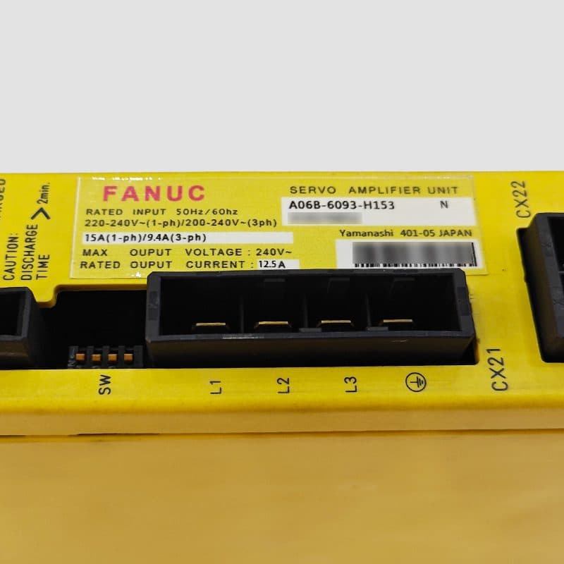 A06B-6093-H153 FANUC A06B-6093-H153 Servo Amplifier / Drive - View 3 | CNC Spare Part