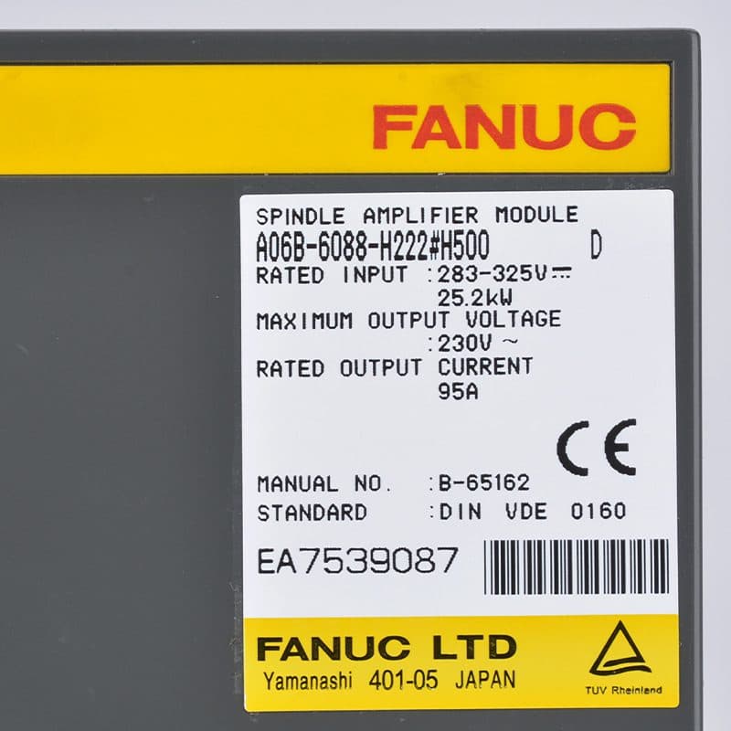 A06B-6088-H222#H500 FANUC A06B-6088-H222#H500 Servo Amplifier / Drive - View 3 | CNC Spare Part