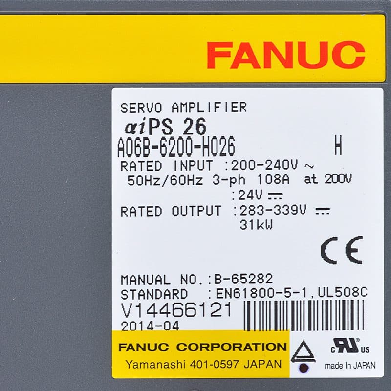 A06B-6200-H026 FANUC A06B-6200-H026 Servo Amplifier / Drive - View 4 | CNC Spare Part