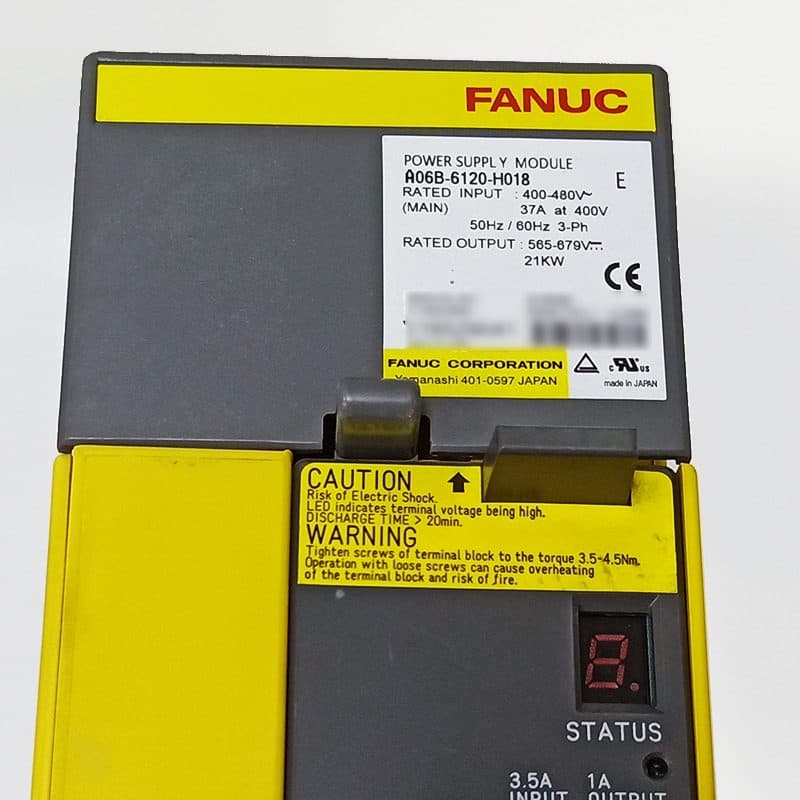 A06B-6120-H018 FANUC A06B-6120-H018 Servo Amplifier / Drive - Detail View | FANUC Servo Amplifier / Drive