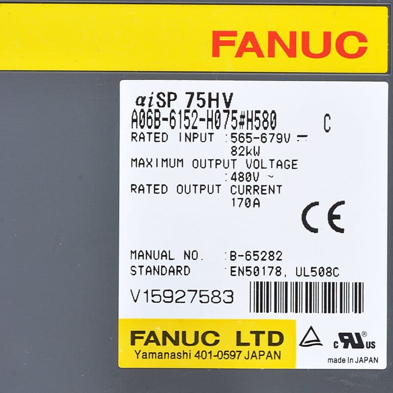A06B-6152-H075 FANUC A06B-6152-H075 Servo Amplifier / Drive - View 3 | CNC Spare Part