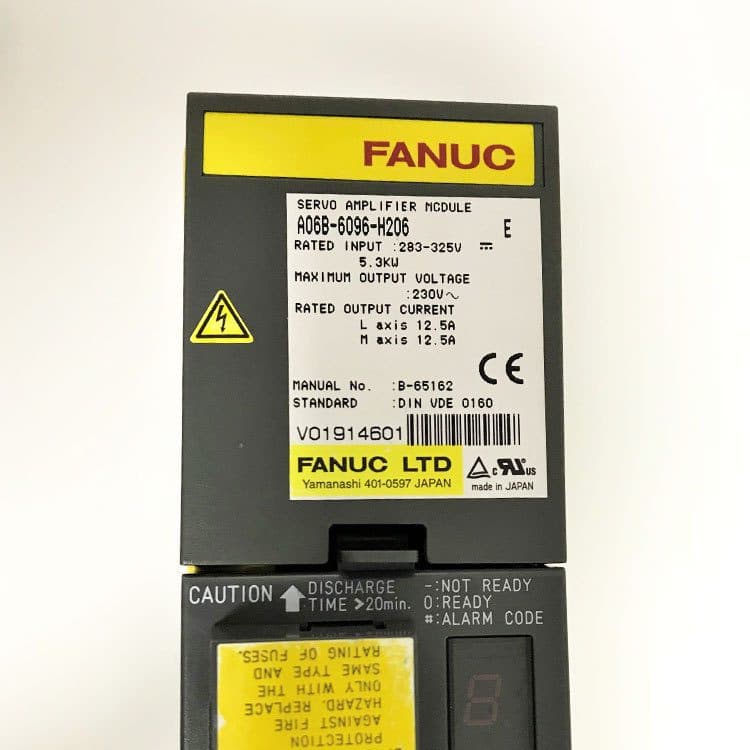A06B-6096-H206 FANUC A06B-6096-H206 Servo Amplifier / Drive - Detail View | FANUC Servo Amplifier / Drive