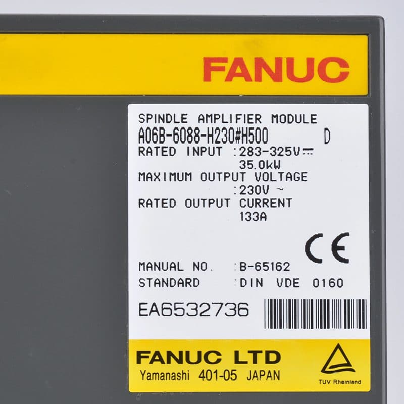 A06B-6088-H230#H500 FANUC A06B-6088-H230#H500 Servo Amplifier / Drive - View 4 | CNC Spare Part