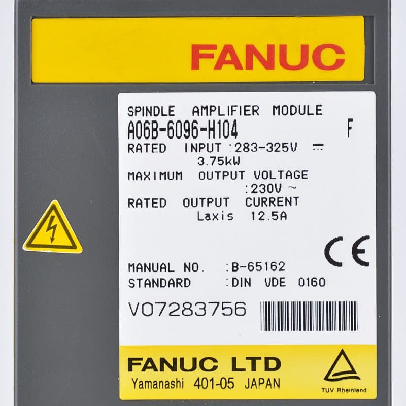 A06B-6096-H104 FANUC A06B-6096-H104 Servo Amplifier / Drive - View 5 | CNC Spare Part