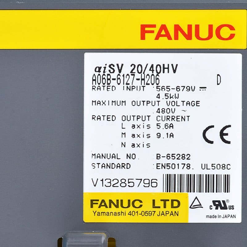 FANUC A06B-6127-H206 Servo Amplifier / Drive - A06B-6127-H206 | Professional FANUC Servo Amplifier / Drive Part | In Stock at Vibocnc