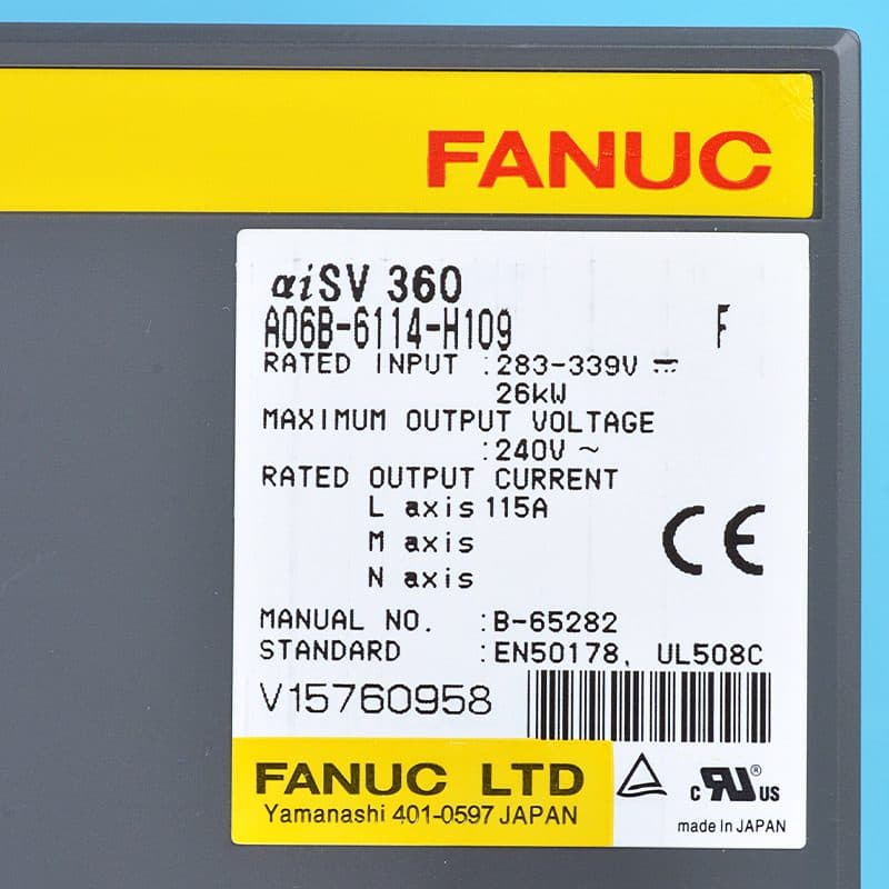 A06B-6114-H109 FANUC A06B-6114-H109 Servo Amplifier / Drive - View 3 | CNC Spare Part