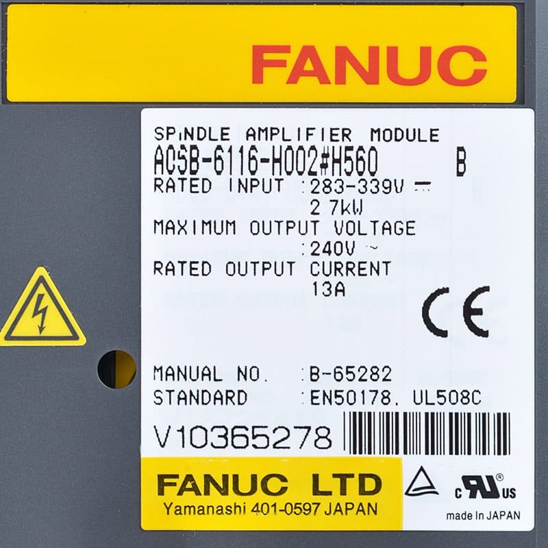 FANUC A06B-6116-H002 Servo Amplifier / Drive - A06B-6116-H002 | Professional FANUC Servo Amplifier / Drive Part | In Stock at Vibocnc