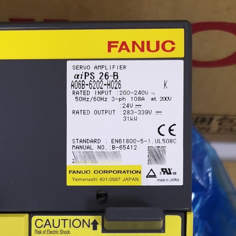 A06B-6202-H026 FANUC A06B-6202-H026 Servo Amplifier / Drive - Detail View | FANUC Servo Amplifier / Drive