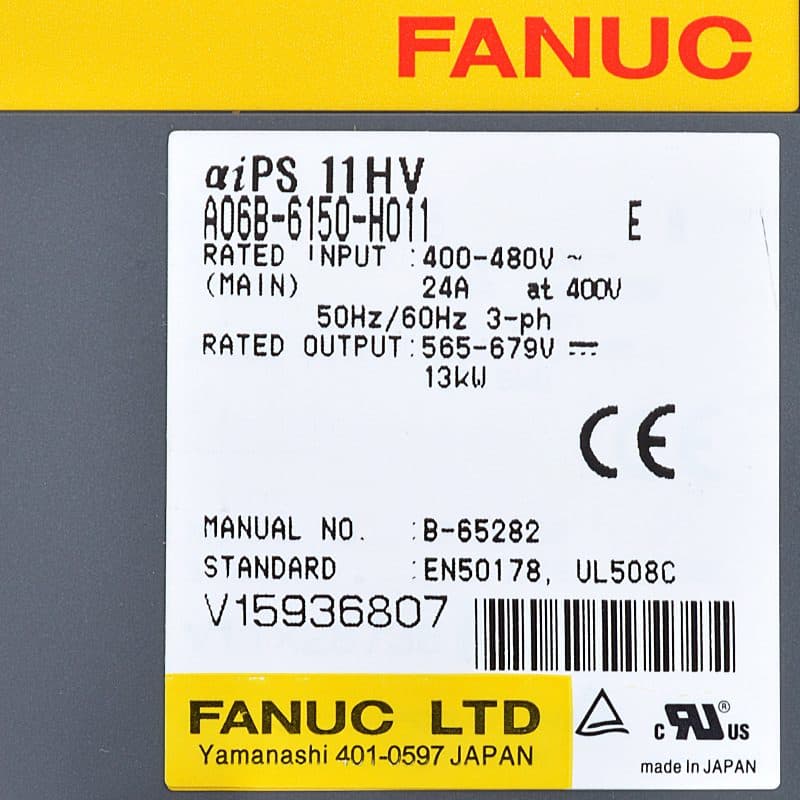A06B-6150-H011 FANUC A06B-6150-H011 Servo Amplifier / Drive - View 3 | CNC Spare Part