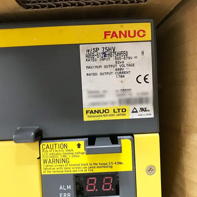 A06B-6122-H075 FANUC A06B-6122-H075 Servo Amplifier / Drive - Detail View | FANUC Servo Amplifier / Drive