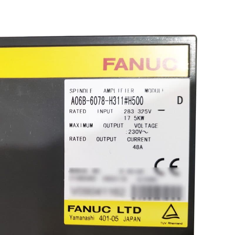 A06B-6078-H311#H500 FANUC A06B-6078-H311#H500 Servo Amplifier / Drive - Detail View | FANUC Servo Amplifier / Drive