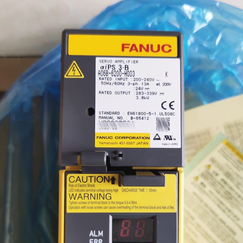 A06B-6200-H003 FANUC A06B-6200-H003 Servo Amplifier / Drive - Detail View | FANUC Servo Amplifier / Drive