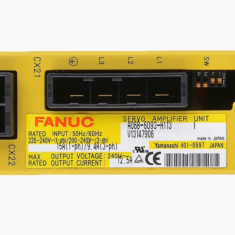A06B-6093-H113 FANUC A06B-6093-H113 Servo Amplifier / Drive - View 4 | CNC Spare Part