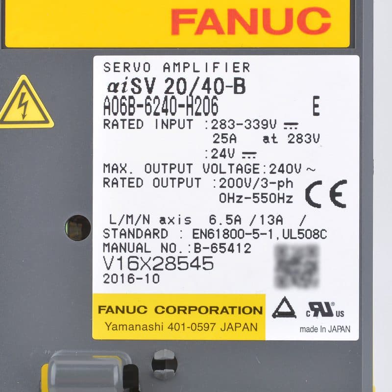 A06B-6240-H206 FANUC A06B-6240-H206 Servo Amplifier / Drive - View 3 | CNC Spare Part