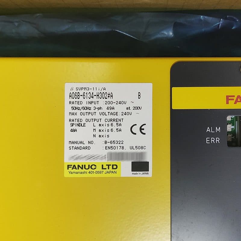 A06B-6134-H302#A FANUC A06B-6134-H302#A Servo Amplifier / Drive - View 3 | CNC Spare Part