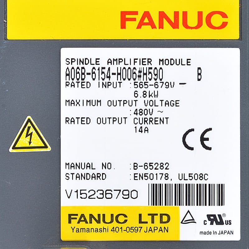 FANUC A06B-6154-H006 Servo Amplifier / Drive - A06B-6154-H006 | Professional FANUC Servo Amplifier / Drive Part | In Stock at Vibocnc