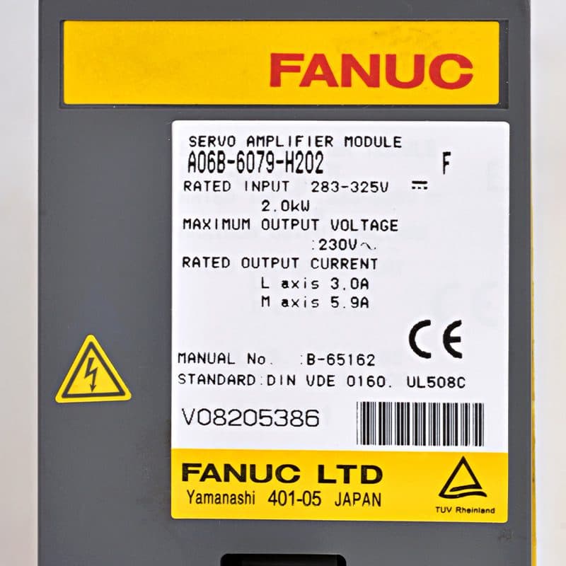 A06B-6079-H202 FANUC A06B-6079-H202 Servo Amplifier / Drive - View 3 | CNC Spare Part