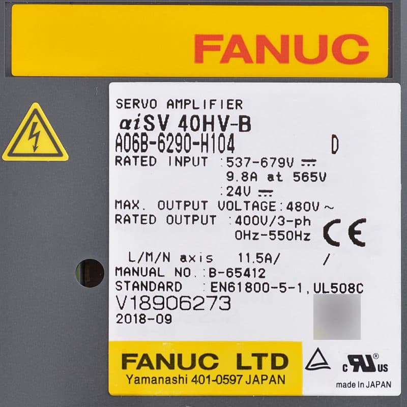 A06B-6290-H104 FANUC A06B-6290-H104 Servo Amplifier / Drive - View 5 | CNC Spare Part