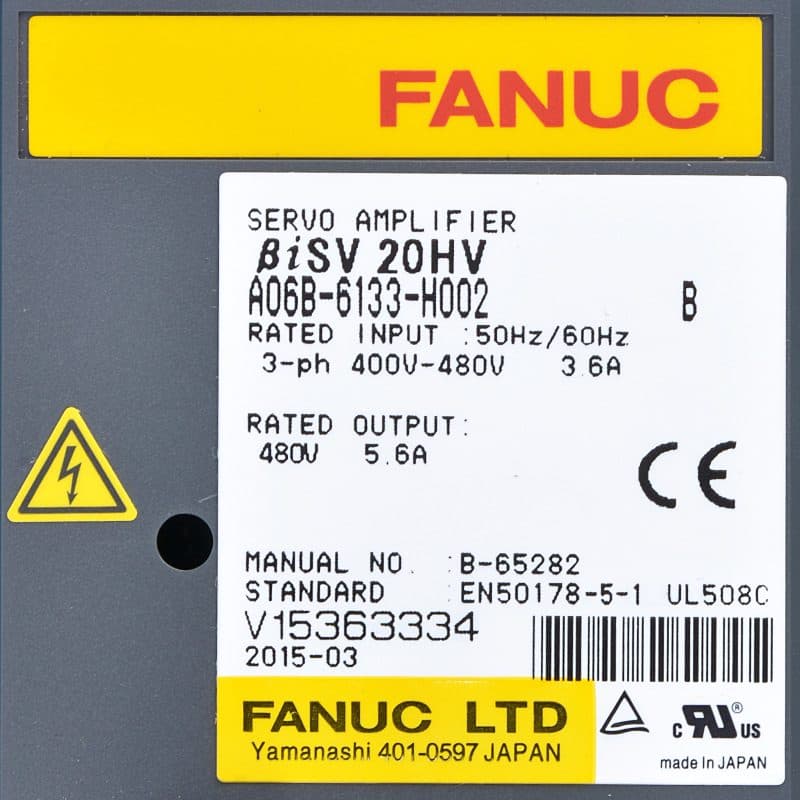 FANUC A06B-6133-H002 Servo Amplifier / Drive - A06B-6133-H002 | Professional FANUC Servo Amplifier / Drive Part | In Stock at Vibocnc