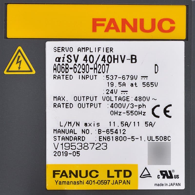 FANUC A06B-6290-H207 Servo Amplifier / Drive - A06B-6290-H207 | Professional FANUC Servo Amplifier / Drive Part | In Stock at Vibocnc