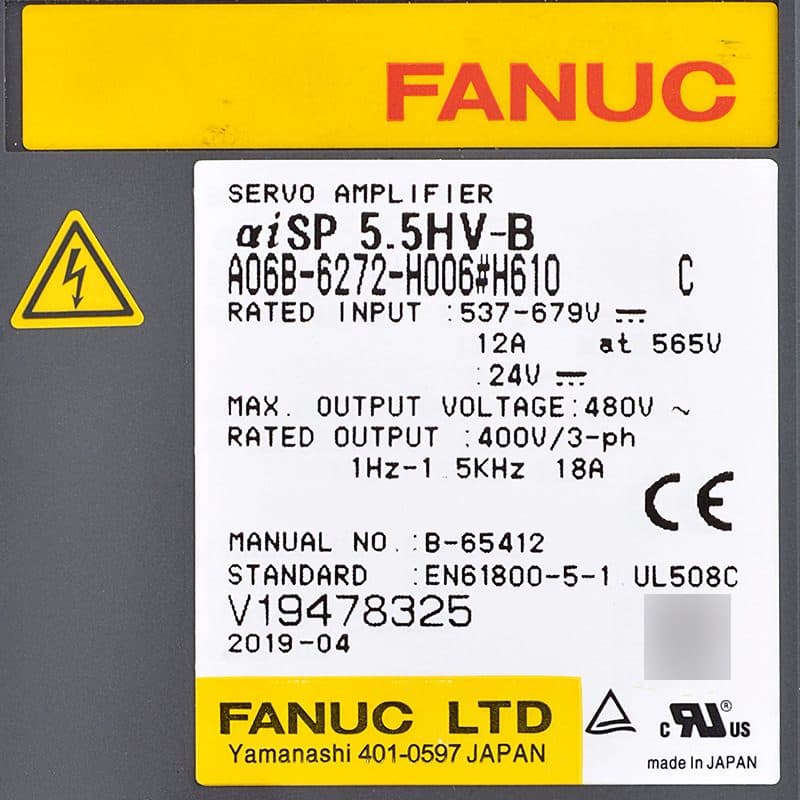 FANUC A06B-6272-H006 Servo Amplifier / Drive - A06B-6272-H006 | Professional FANUC Servo Amplifier / Drive Part | In Stock at Vibocnc