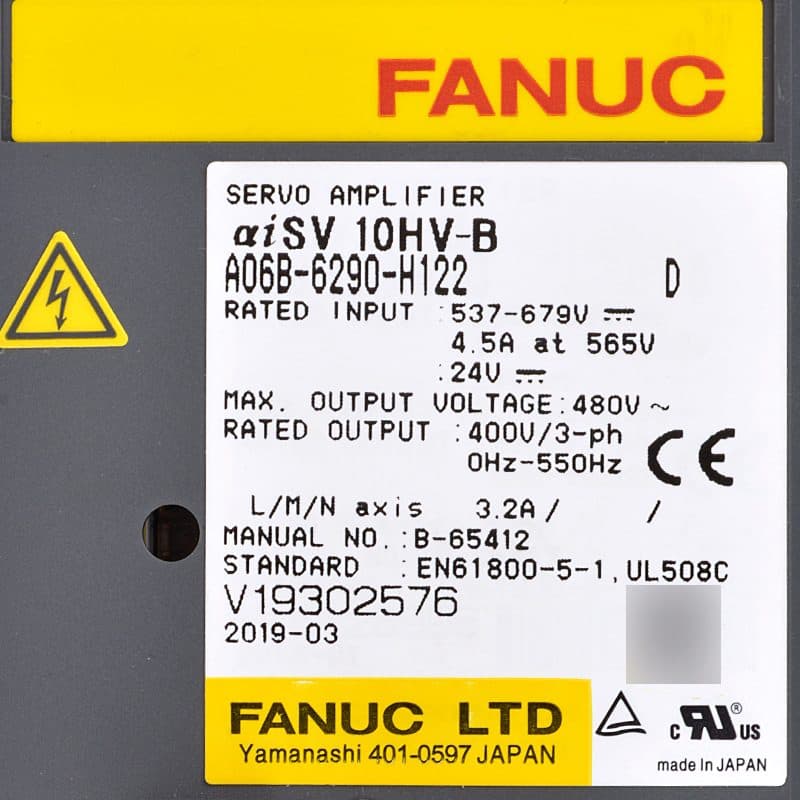 FANUC A06B-6290-H122 Servo Amplifier / Drive - A06B-6290-H122 | Professional FANUC Servo Amplifier / Drive Part | In Stock at Vibocnc