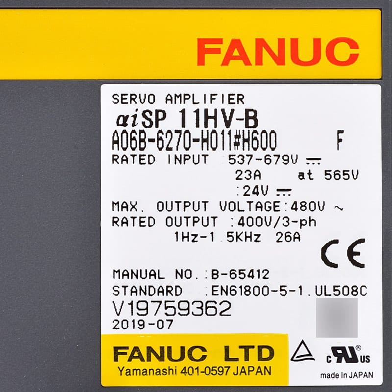 FANUC A06B-6270-H011 Servo Amplifier / Drive - A06B-6270-H011 | Professional FANUC Servo Amplifier / Drive Part | In Stock at Vibocnc