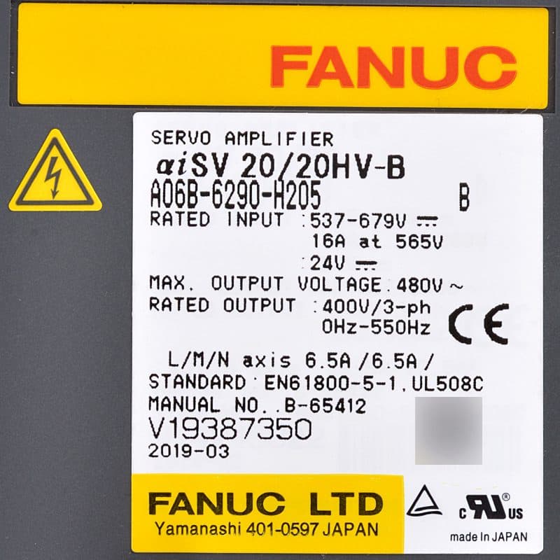 FANUC A06B-6290-H205 Servo Amplifier / Drive - A06B-6290-H205 | Professional FANUC Servo Amplifier / Drive Part | In Stock at Vibocnc