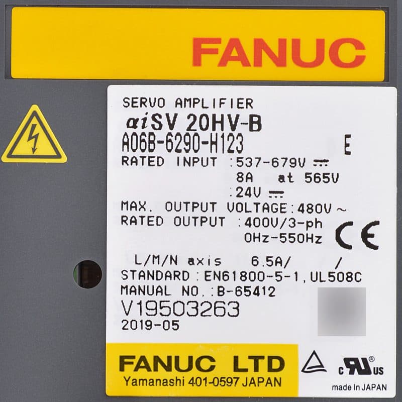 FANUC A06B-6290-H123 Servo Amplifier / Drive - A06B-6290-H123 | Professional FANUC Servo Amplifier / Drive Part | In Stock at Vibocnc