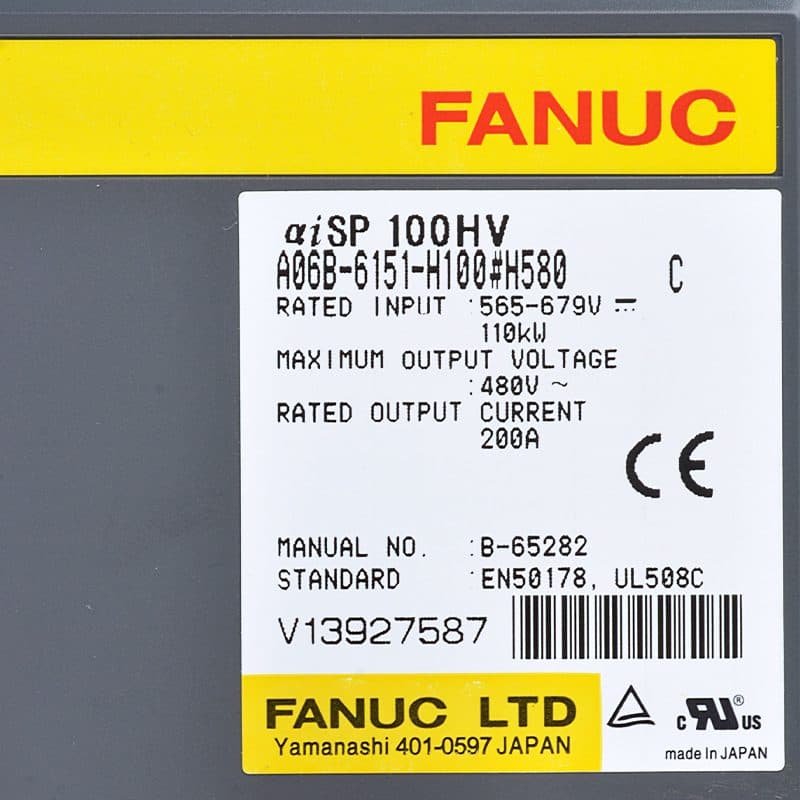 FANUC A06B-6151-H100 Servo Amplifier / Drive - A06B-6151-H100 | Professional FANUC Servo Amplifier / Drive Part | In Stock at Vibocnc