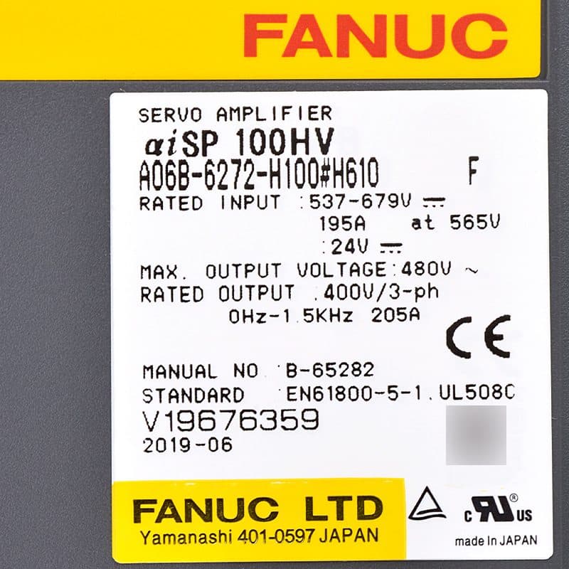 FANUC A06B-6272-H100 Servo Amplifier / Drive - A06B-6272-H100 | Professional FANUC Servo Amplifier / Drive Part | In Stock at Vibocnc