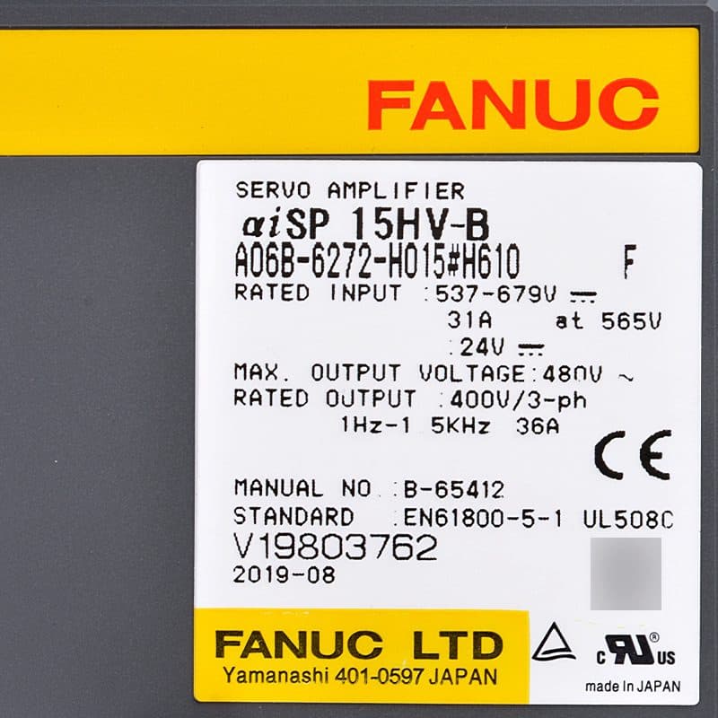 FANUC A06B-6272-H015 Servo Amplifier / Drive - A06B-6272-H015 | Professional FANUC Servo Amplifier / Drive Part | In Stock at Vibocnc