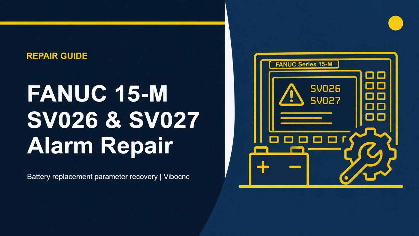 FANUC Series 15-M SV026 and SV027 Alarm Repair After Battery Replacement